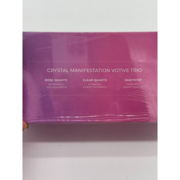 Jill & Ally Carpe Diem - Crystal Candle Votive Trio GIFT BOX NIB - Picture 4 of 7